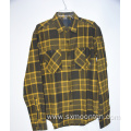 Windproof Plaid Print Long-sleeve Men's Cotton Flannel Shirt